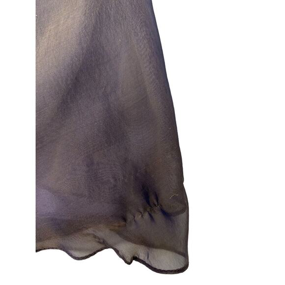 Badgley Mischka Dress Size 4 Lavender 100% Silk Irridescent Chiffon Cocktail - Picture 13 of 15